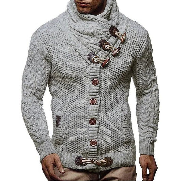 Knitted Sweater With Toggle Closure - Image 3