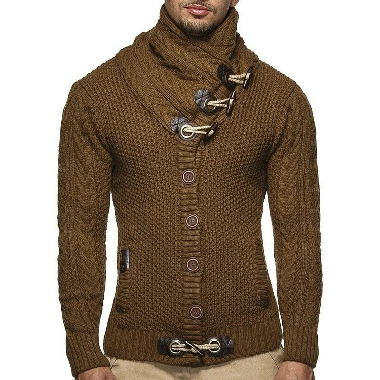 Knitted Sweater With Toggle Closure - Image 6