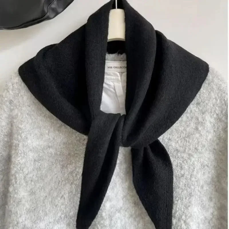 Korean Style Knitted Scarf for Winter Women - Image 3