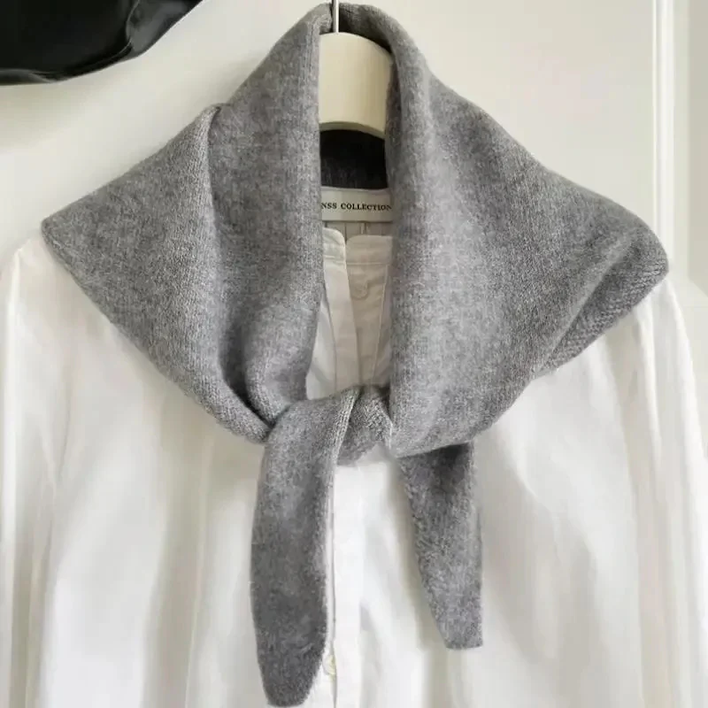 Korean Style Knitted Scarf for Winter Women - Image 4