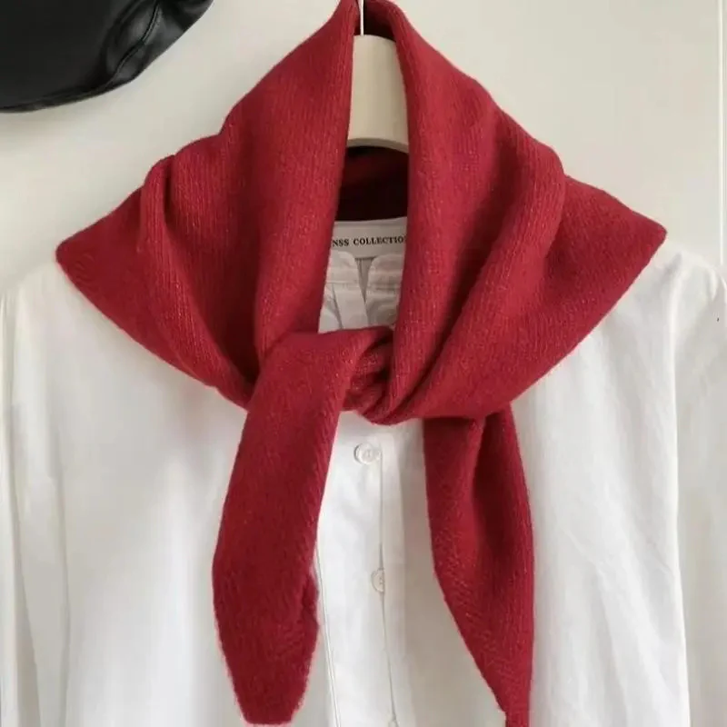 Korean Style Knitted Scarf for Winter Women - Image 8
