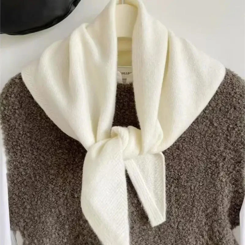 Korean Style Knitted Scarf for Winter Women - Image 9