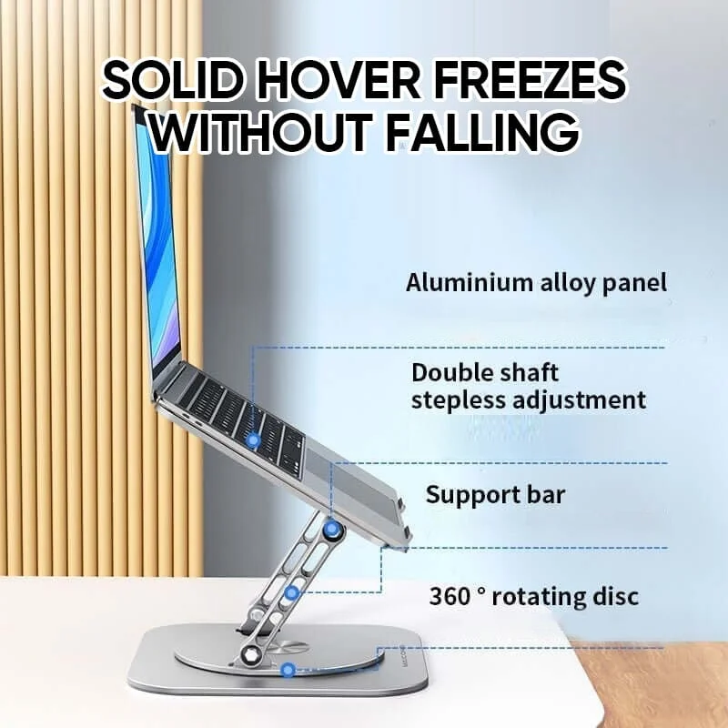Laptop Stand Aluminum Alloy 360 Degree Rotating Bracket - Image 11