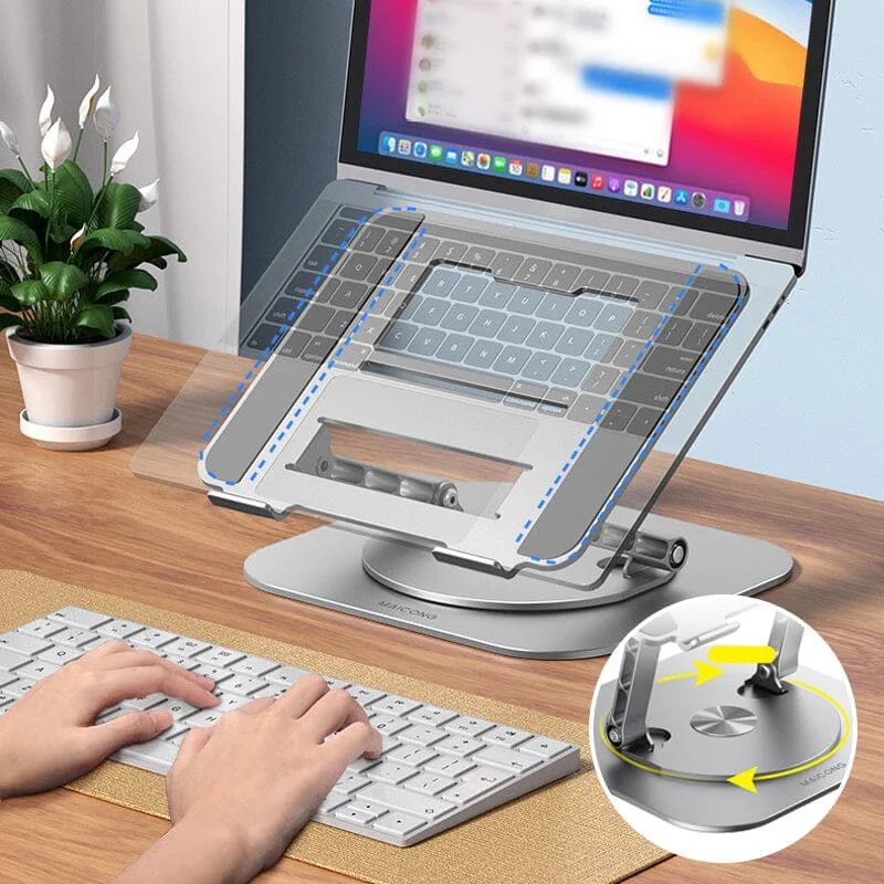 Laptop Stand Aluminum Alloy 360 Degree Rotating Bracket - Image 3