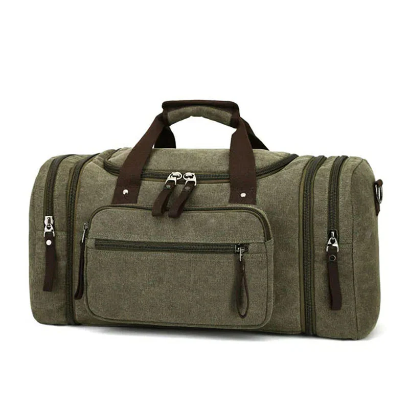 Large Capacity Canvas Travel Bag - Image 2