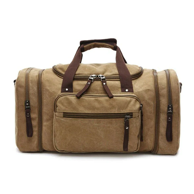 Large Capacity Canvas Travel Bag - Image 5