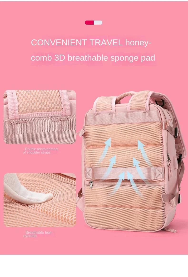 Travel Carry On Backpack With Shoe Compartment - Image 8