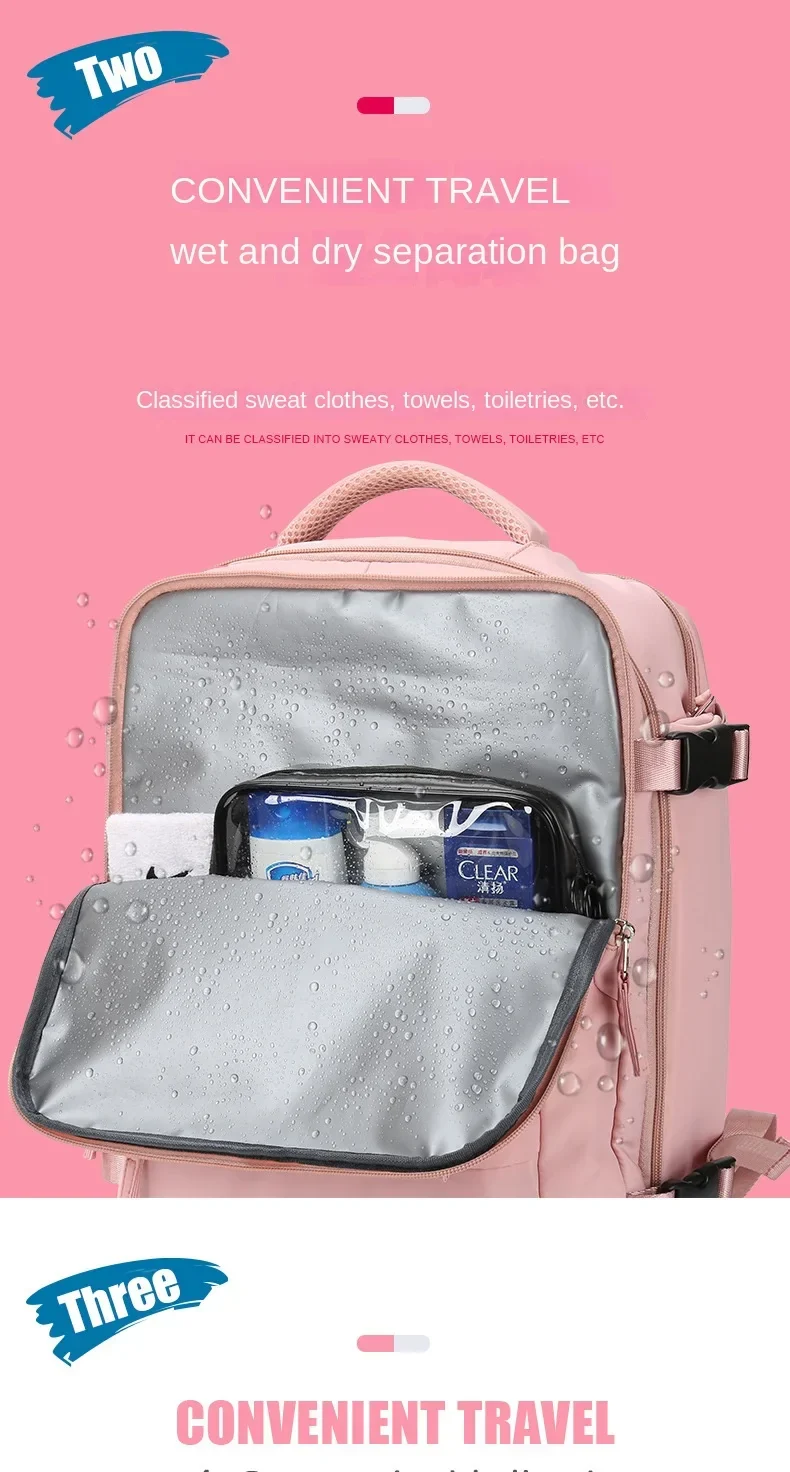 Travel Carry On Backpack With Shoe Compartment - Image 9