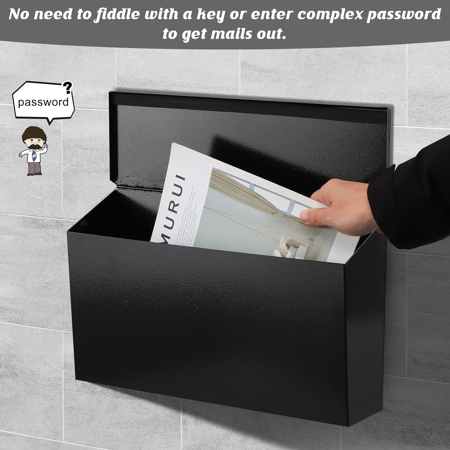 Large Capacity Wall-Mount Mailbox - Image 3