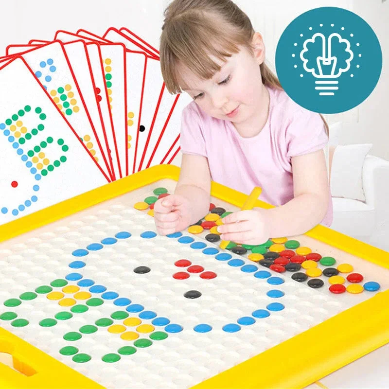 Large Magnetic Drawing Pad for Kids Montessori Magnetic Dots Board - Image 2