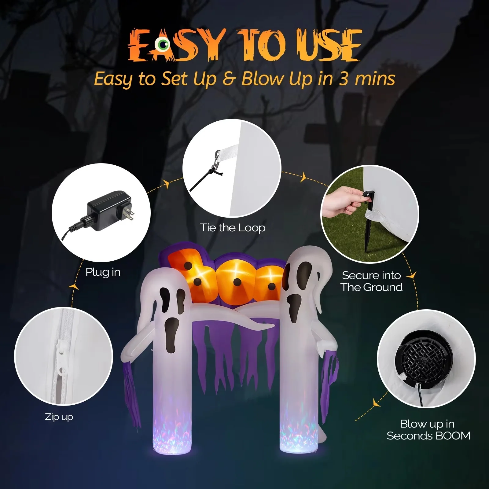 Large Outdoor Halloween Decorations - Image 3