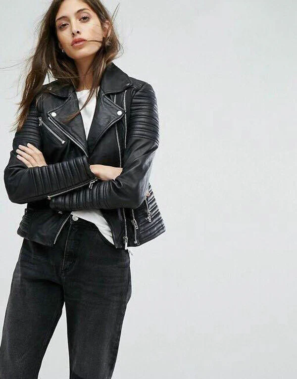 Leather Biker Jacket - Image 3