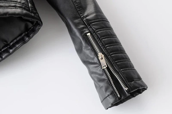 Leather Biker Jacket - Image 5
