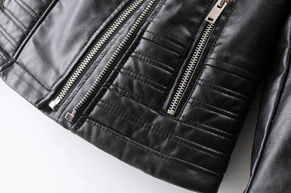 Leather Biker Jacket - Image 6