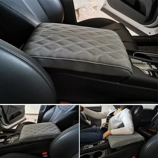Leather Car Armrest Box Pad (Universal style) - Image 2