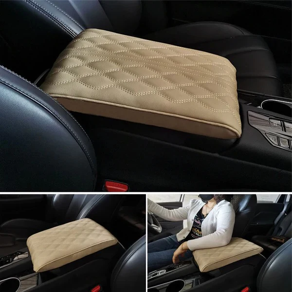 Leather Car Armrest Box Pad (Universal style) - Image 4
