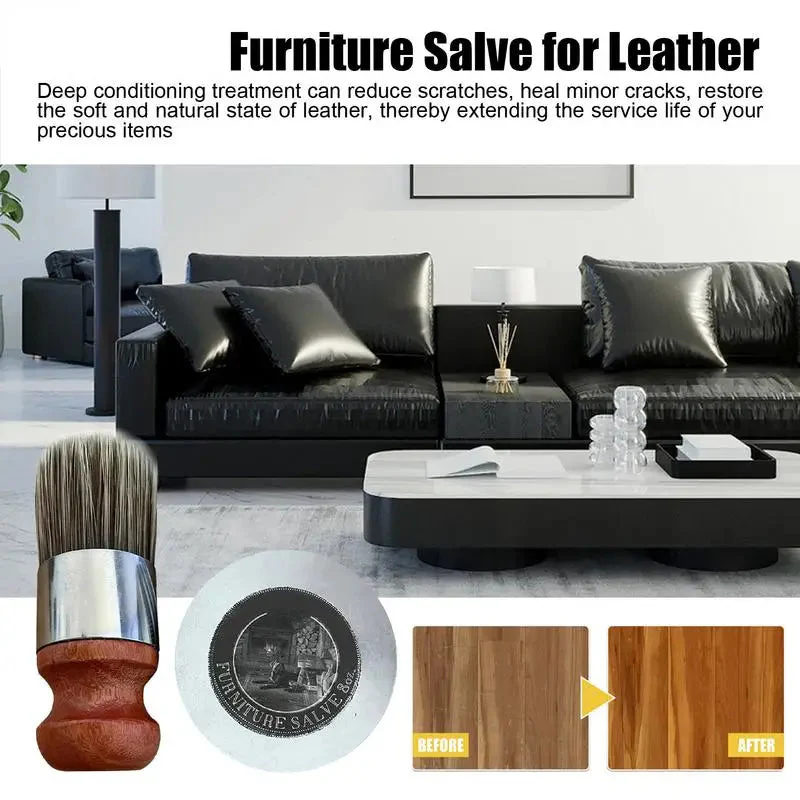120ml Leather Furniture Salve Set - Image 2
