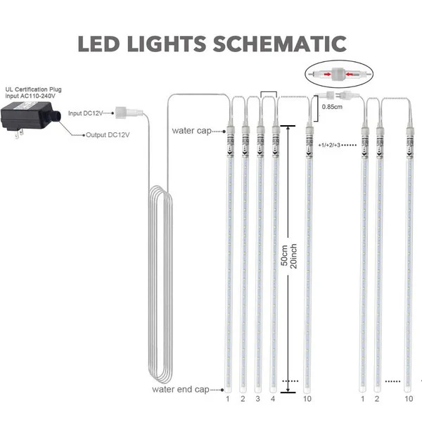 LED Dripping Icicle Lights - Image 5
