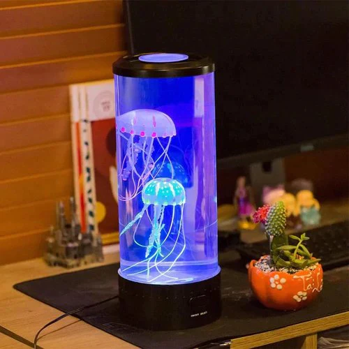 LED jellyfish aquarium table night light - Image 3