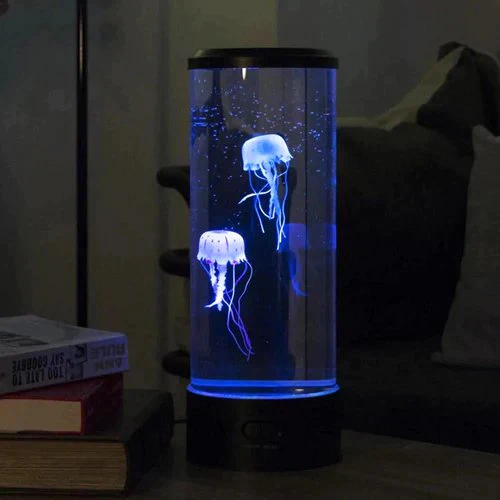 LED jellyfish aquarium table night light - Image 4