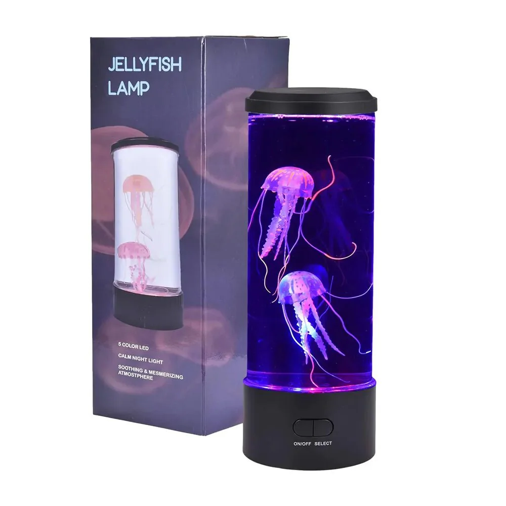 LED jellyfish aquarium table night light - Image 6