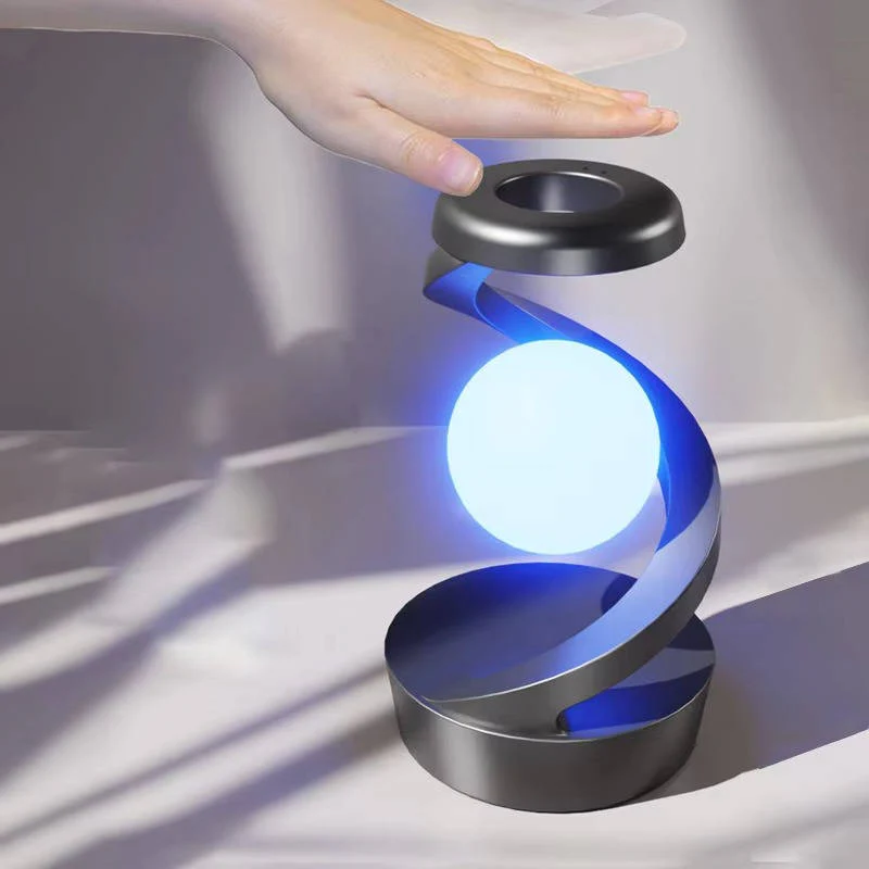 Levitating Moon Lamp Gesture Control & Wireless Charging - Image 5