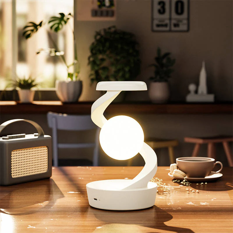 Levitating Moon Lamp Gesture Control & Wireless Charging - Image 8