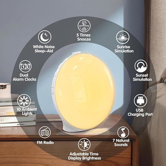 Light Alarm Clock With Nature Sounds - Image 3