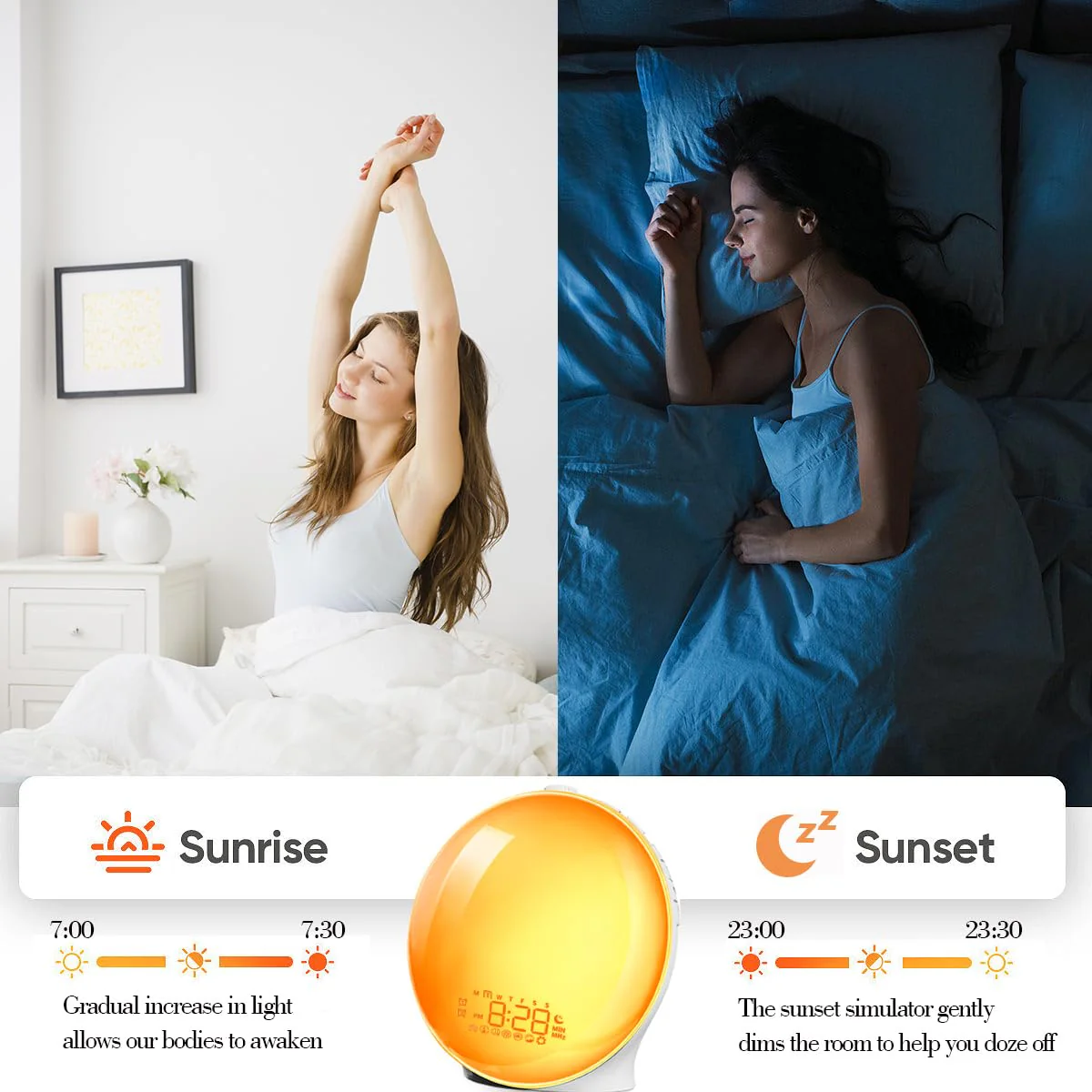 Light Alarm Clock With Nature Sounds - Image 6