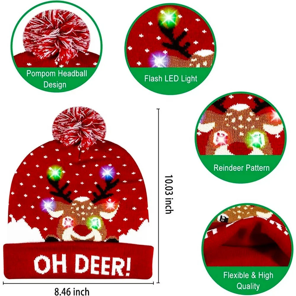 Light Up Christmas Hat - Image 5