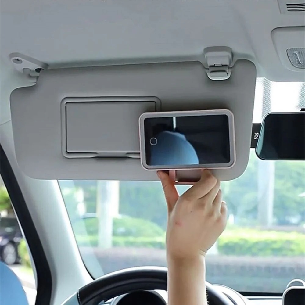 Light Up LED Car Vanity Mirror Attachment - Image 4
