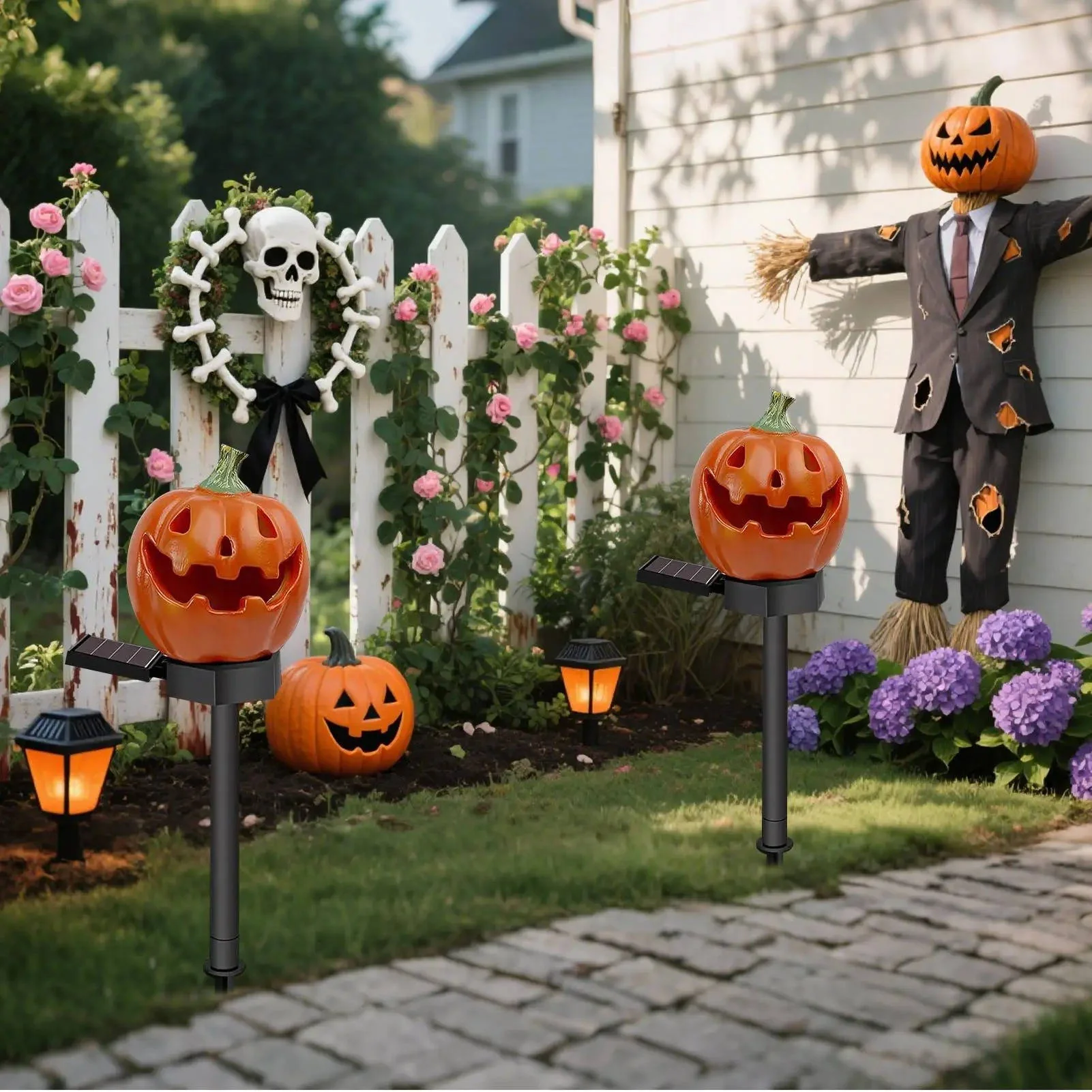 Light Up Pumpkin Decor Halloween Pathway Lights - Image 5