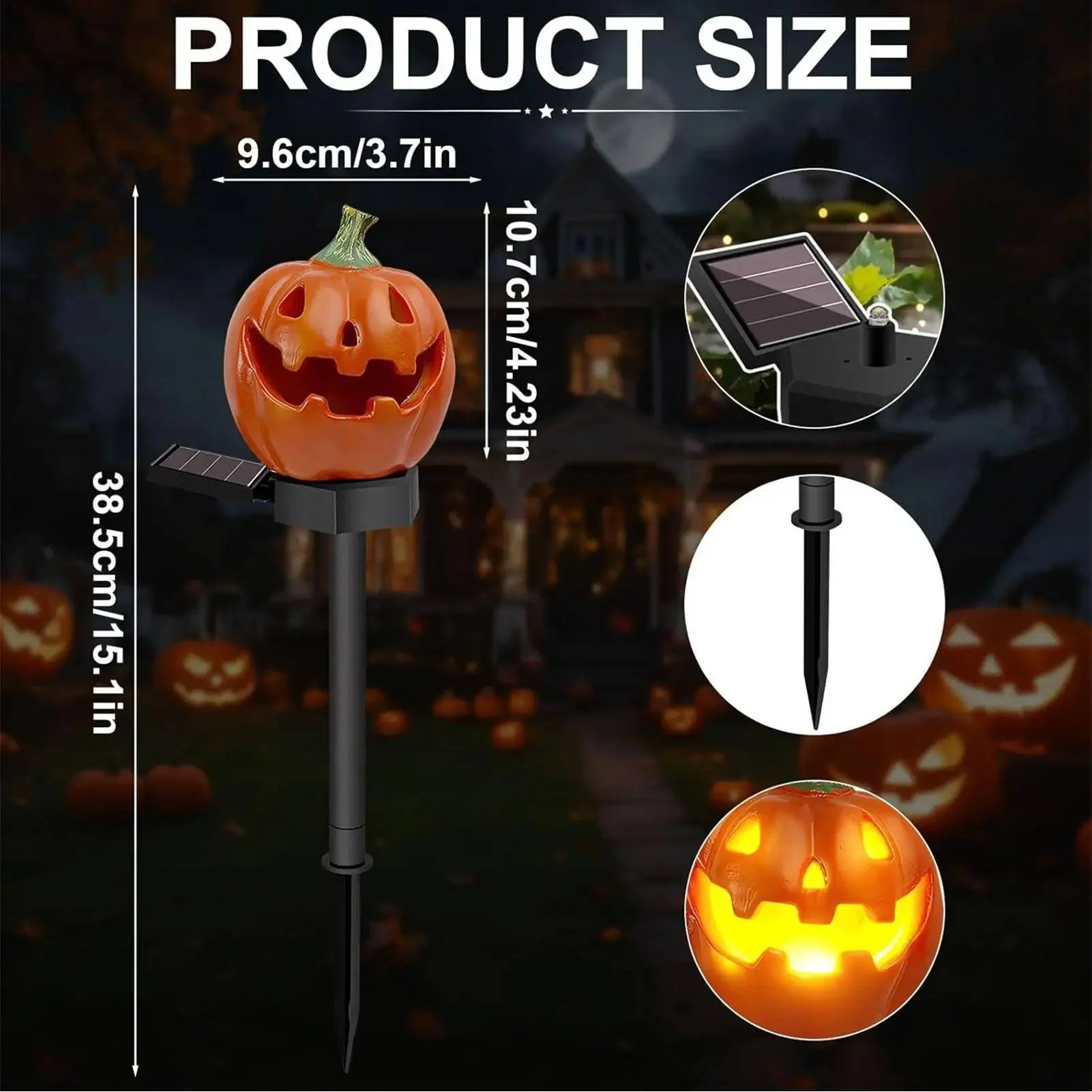 Light Up Pumpkin Decor Halloween Pathway Lights - Image 9