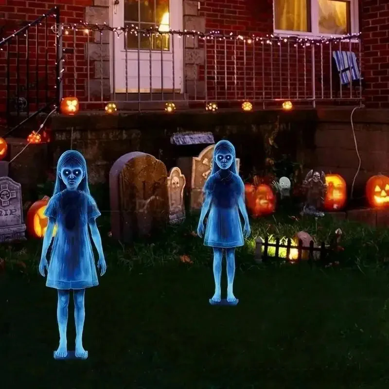 Lighted Ghosts Halloween Decoration for Outdoor