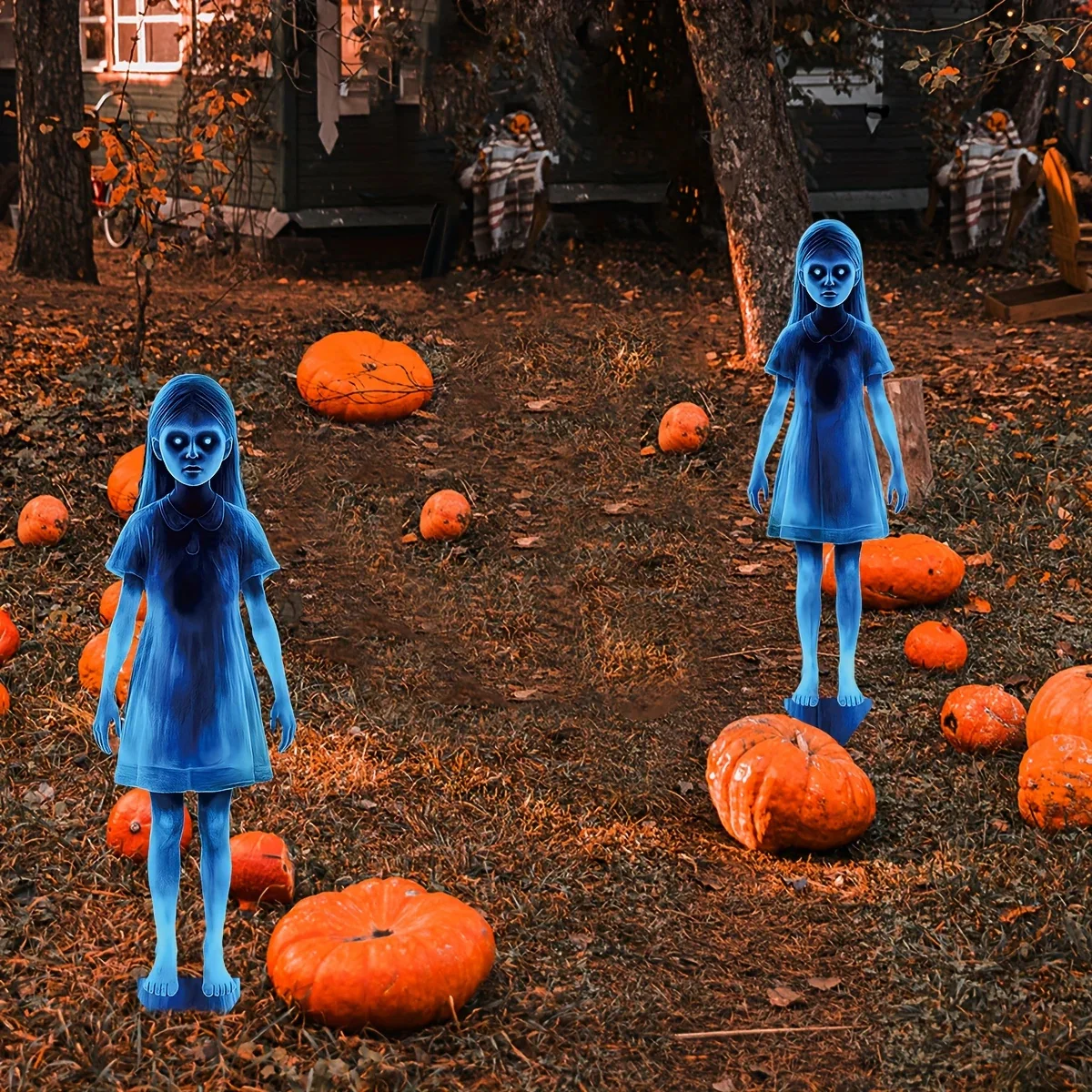 Lighted Ghosts Halloween Decoration for Outdoor - Image 2