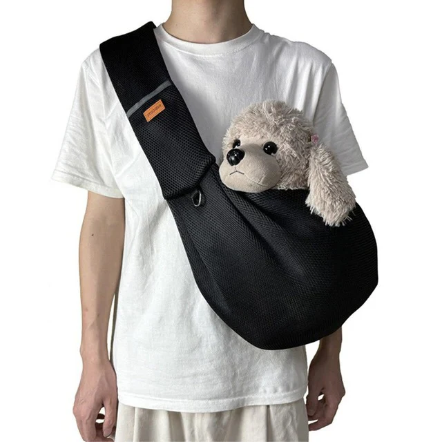 Lightweight & Breathable Crossbody Dog Sling Shoulder Bag - Image 2