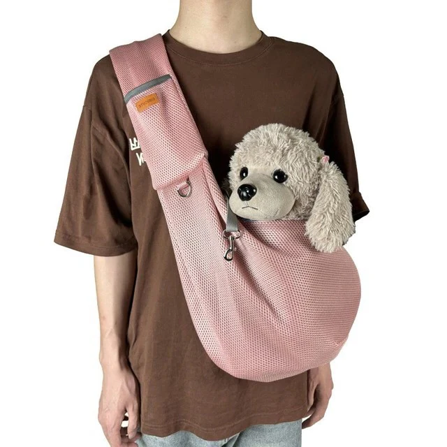 Lightweight & Breathable Crossbody Dog Sling Shoulder Bag - Image 3