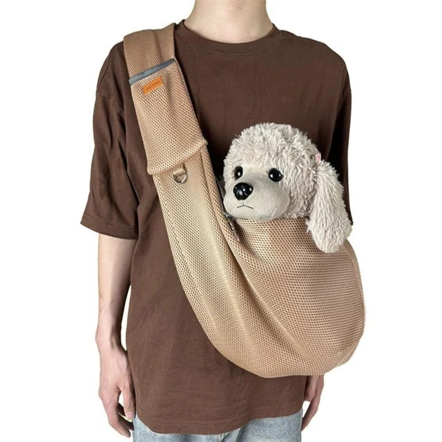 Lightweight & Breathable Crossbody Dog Sling Shoulder Bag - Image 6