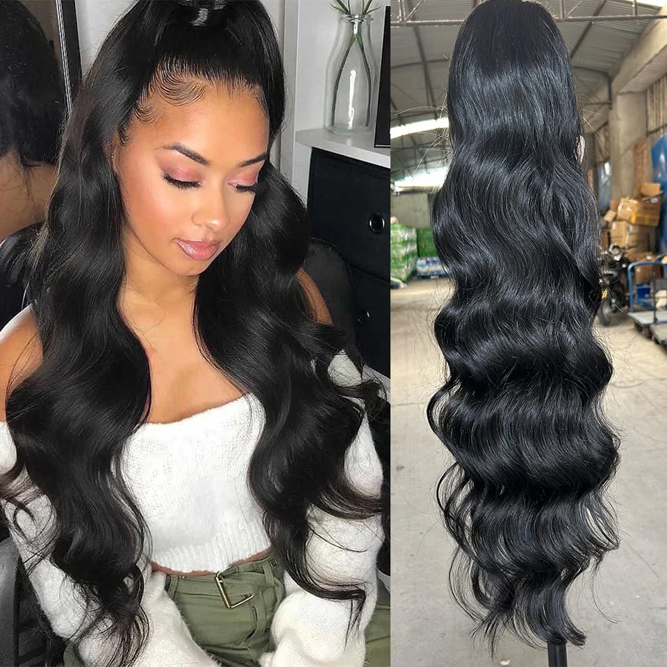 Long Ponytail Clip On Hair Clamp Extension - Image 3