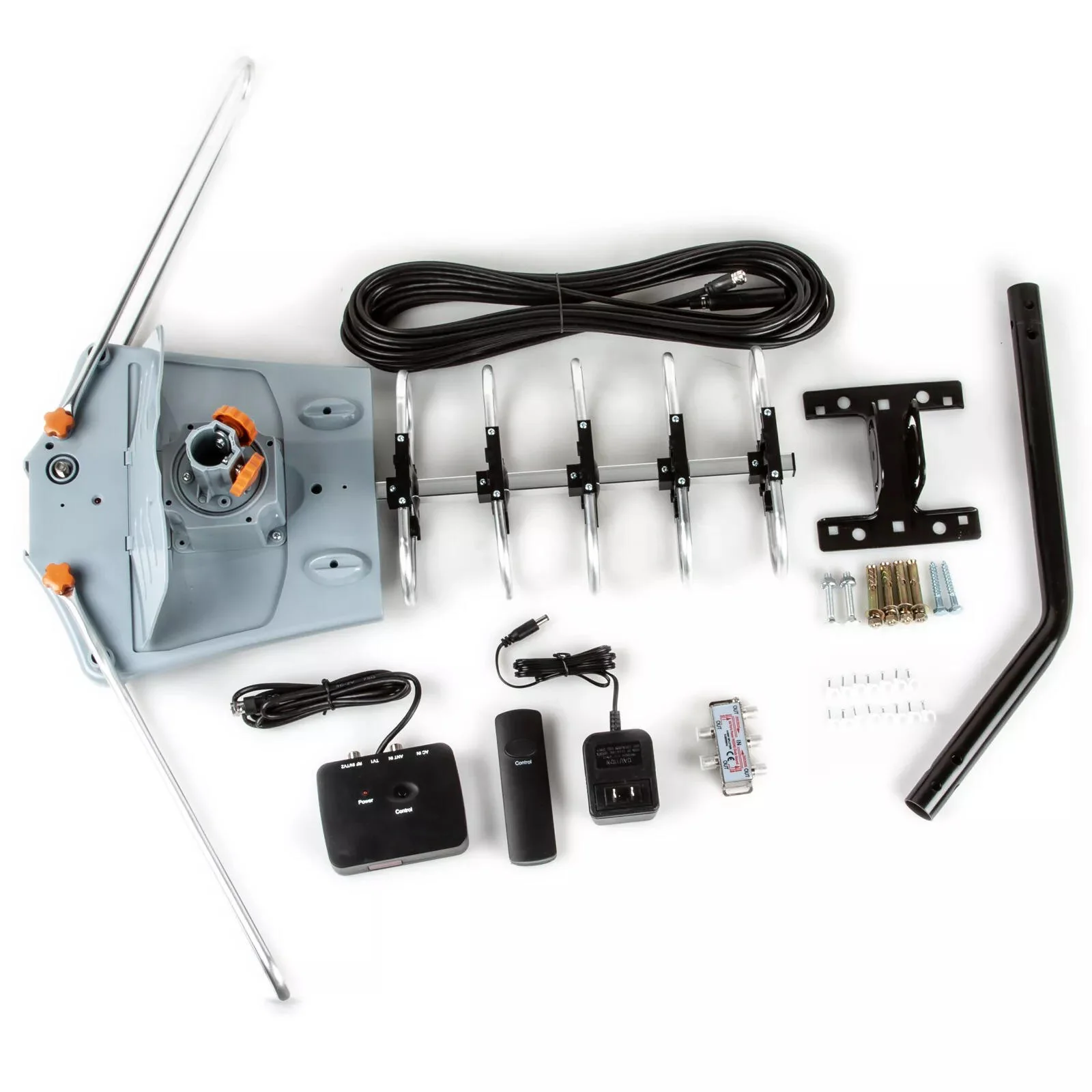 Long Range Digital HD TV Antenna With Full 360 Directional Motor And Mounting Pole - Image 8