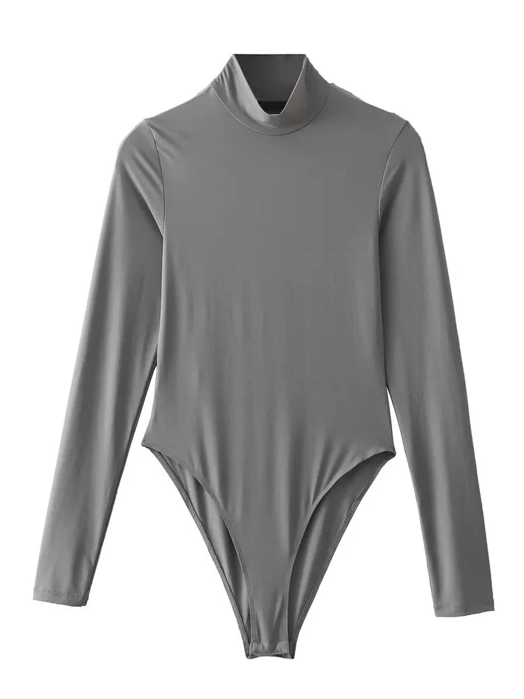 Long Sleeve Bodysuit - Turtleneck Collar - Image 3