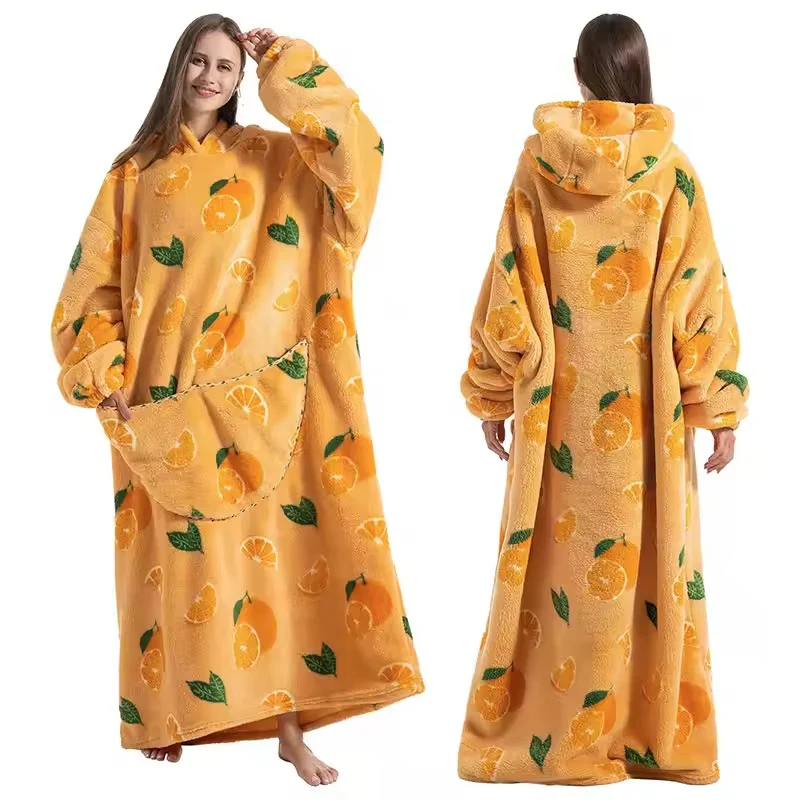 Long Wearable Blanket Hoodie - Image 4