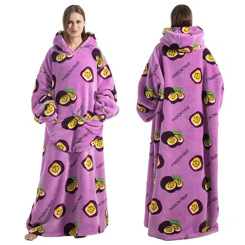 Long Wearable Blanket Hoodie - Image 8
