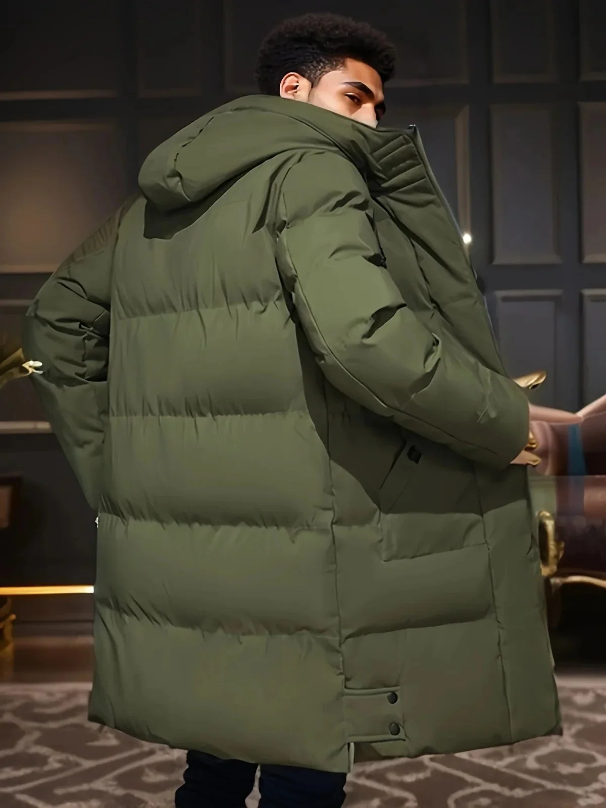 Long Winter Jacket for Men - Waterproof and Warm - Image 4