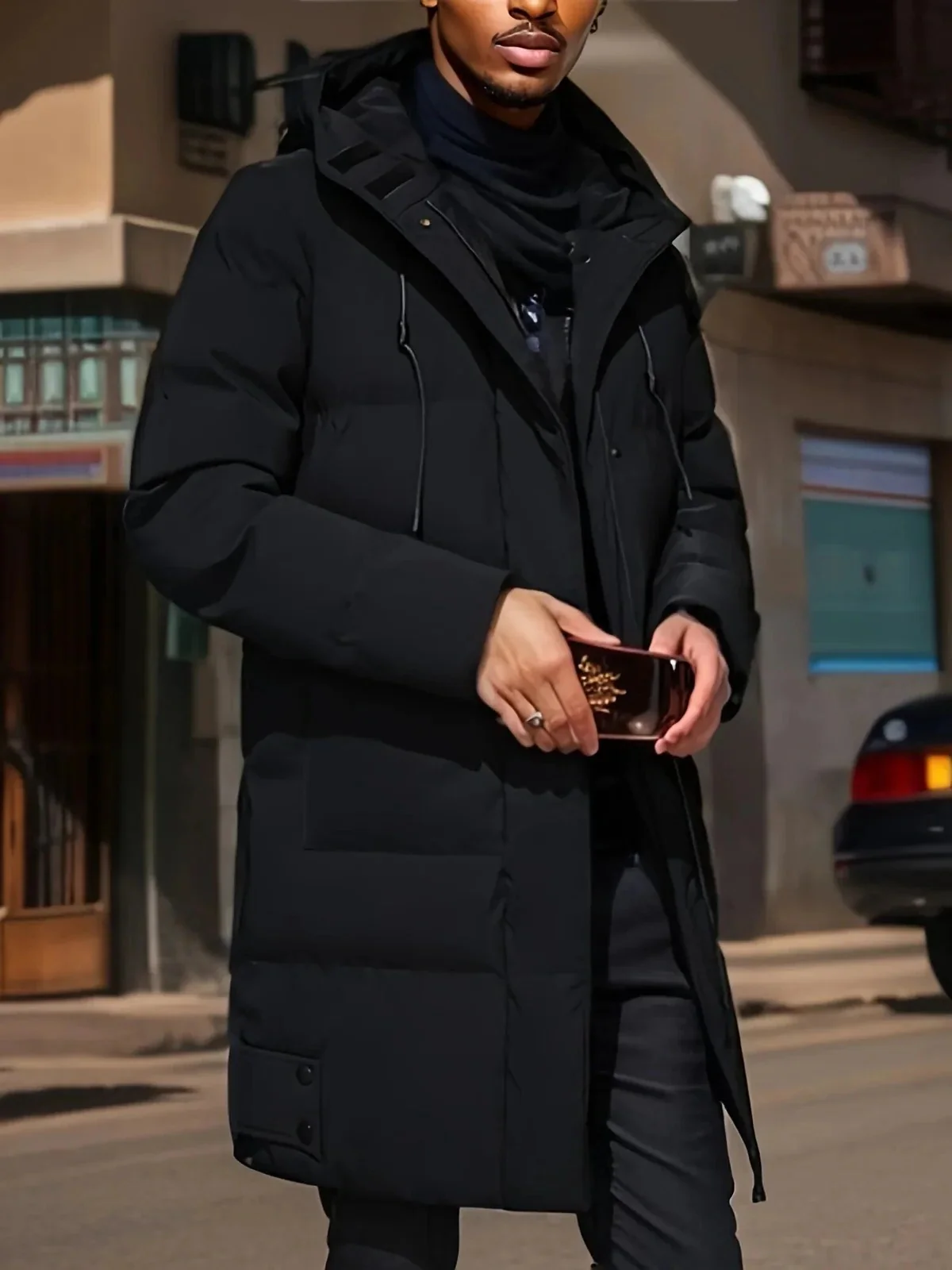 Long Winter Jacket for Men - Waterproof and Warm - Image 6