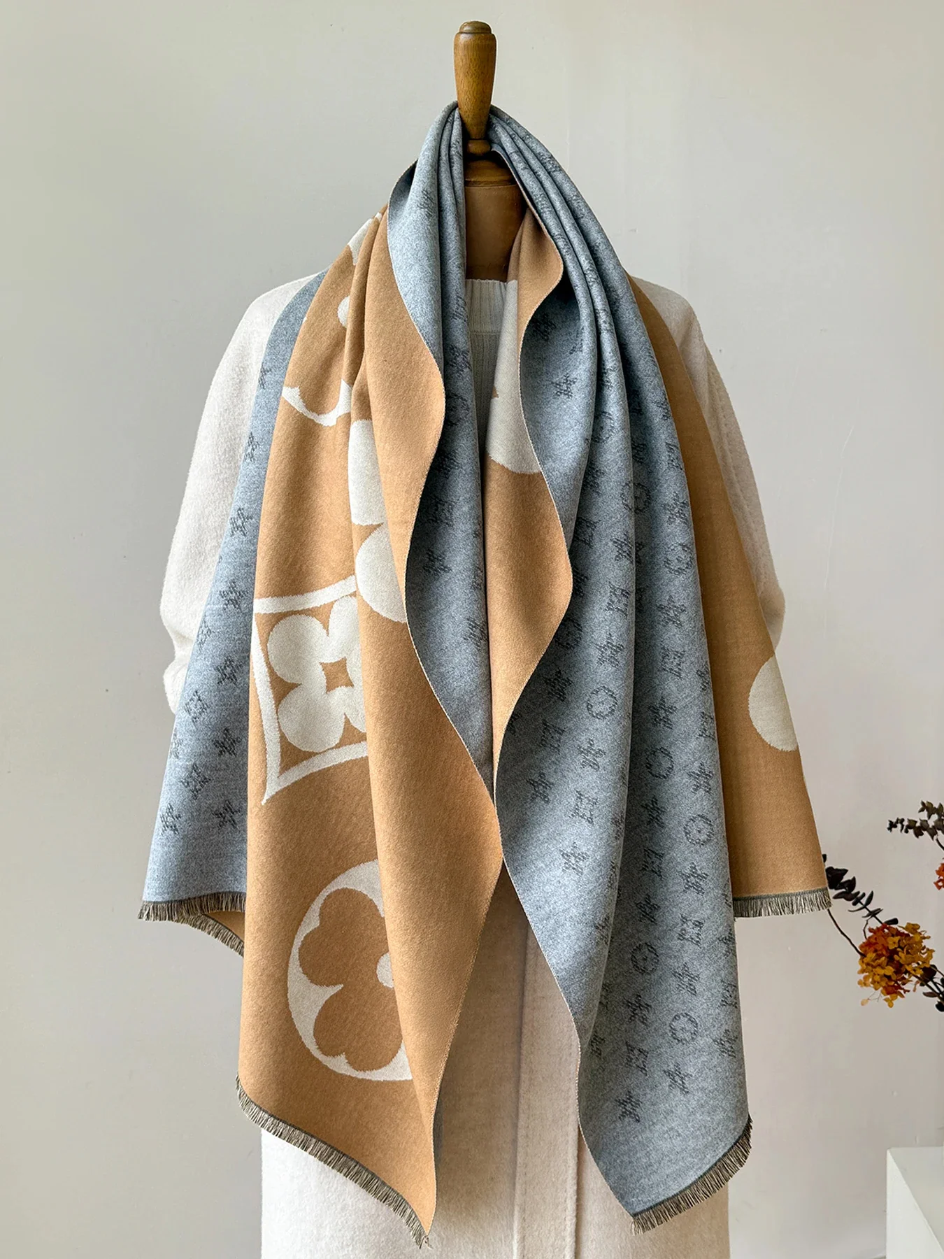 Luxury Faux Cashmere Winter Scarf Neck Warmer - Image 2