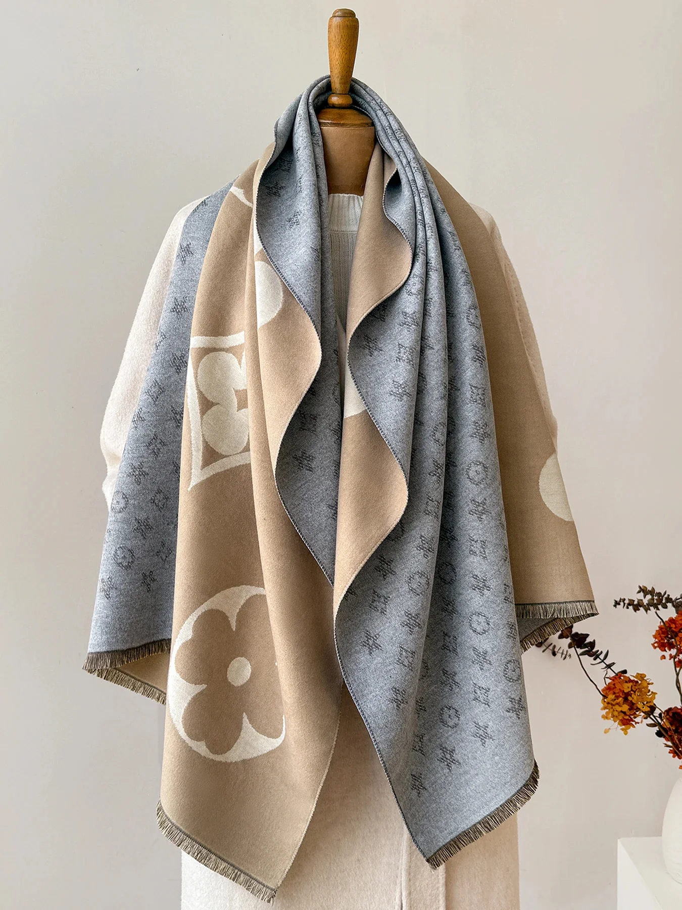 Luxury Faux Cashmere Winter Scarf Neck Warmer - Image 3