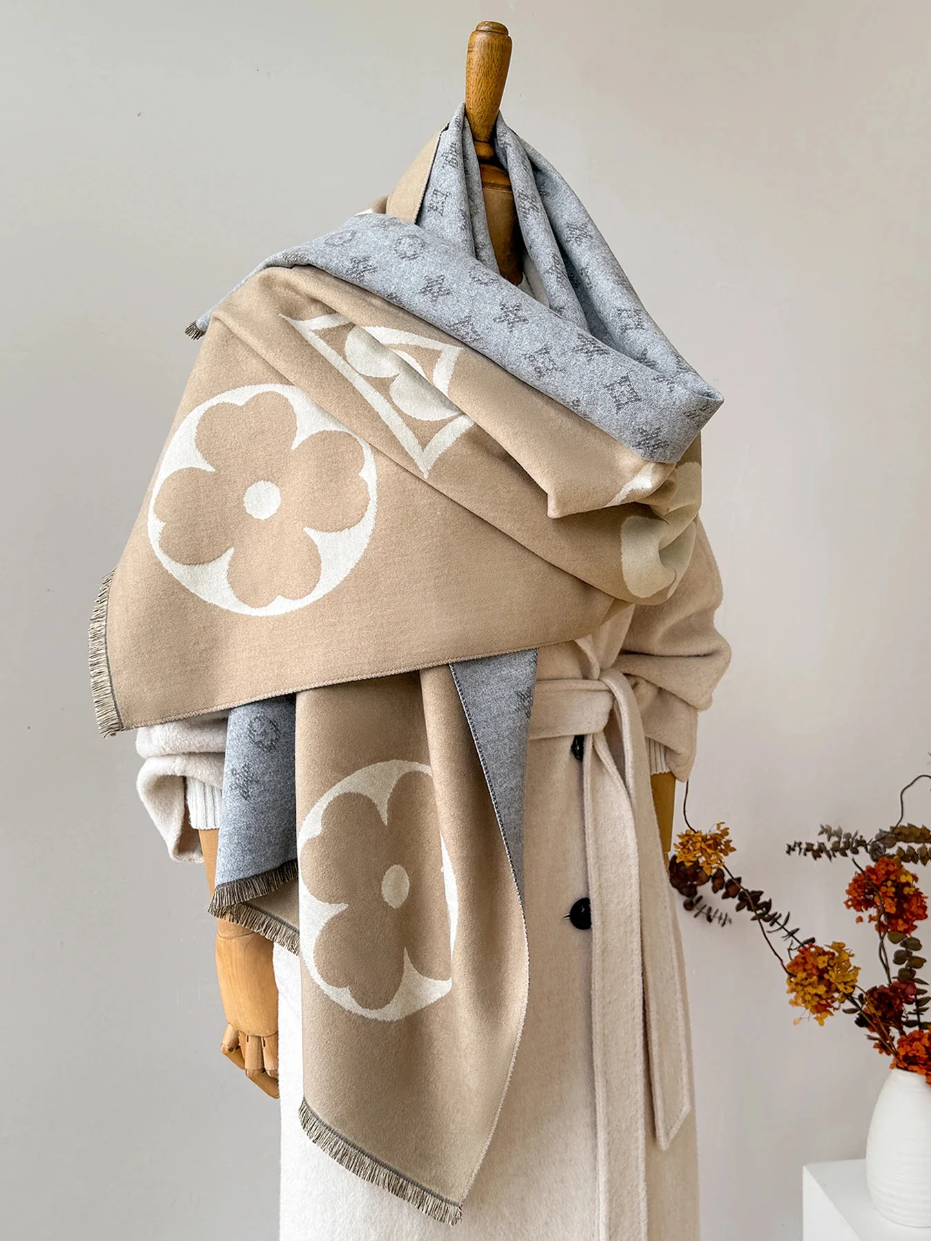 Luxury Faux Cashmere Winter Scarf Neck Warmer - Image 4
