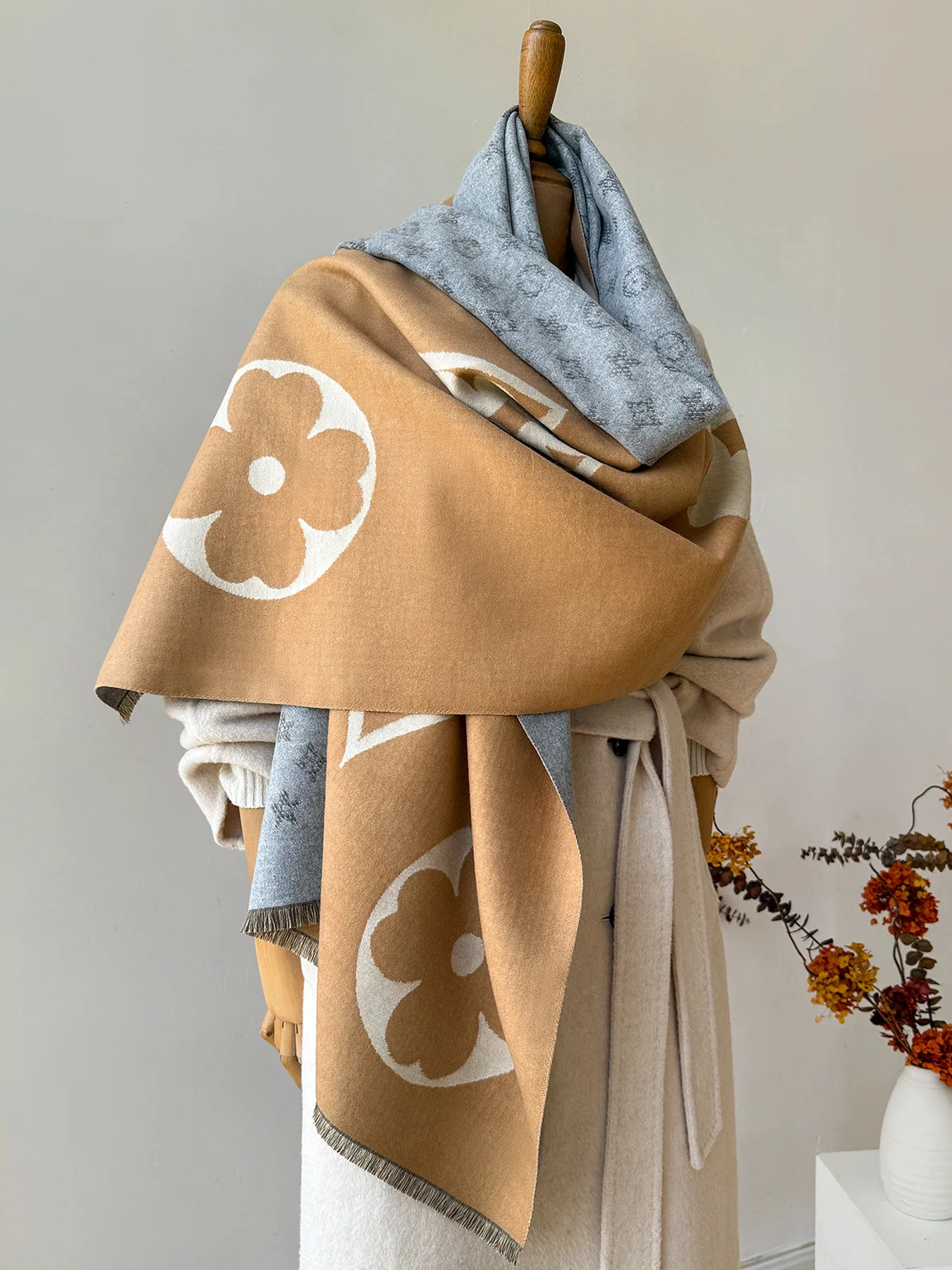 Luxury Faux Cashmere Winter Scarf Neck Warmer - Image 5