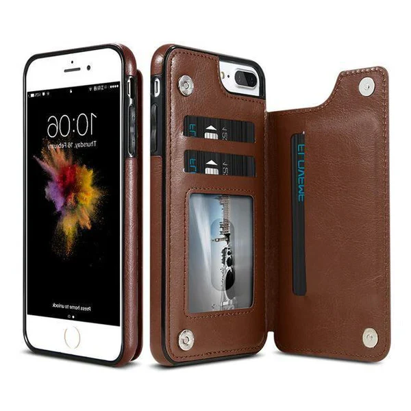 Luxury Leather Wallet Case For iPhone - Image 3